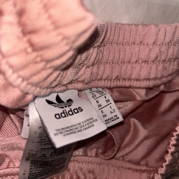 Adidas Women's Athletic Shorts in Soft Pink - Picture 3 of 3